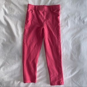 Girls pink jeggings